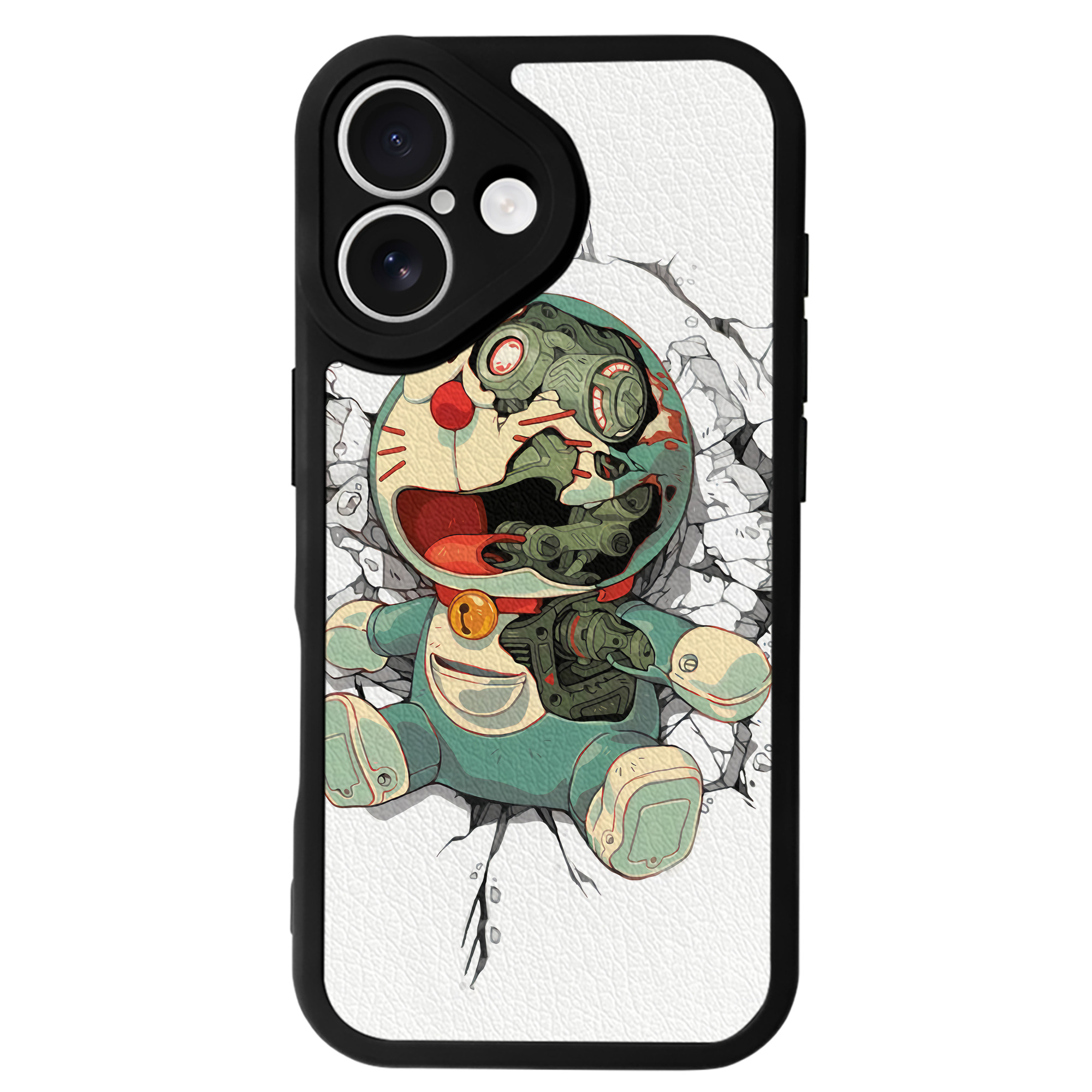 （画像用） ドラえもん Doraemon 【iPhone 16シリーズ対応】シリコンスマホケース（レザー調） 材質：シリコン
